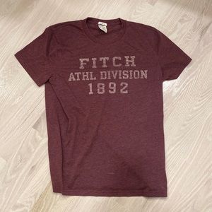 Abercrombie & Fitch Mens Tee Medium Maroon